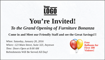 Invitation, Note Cards (Easy) Invitation, Note Cards (Easy)